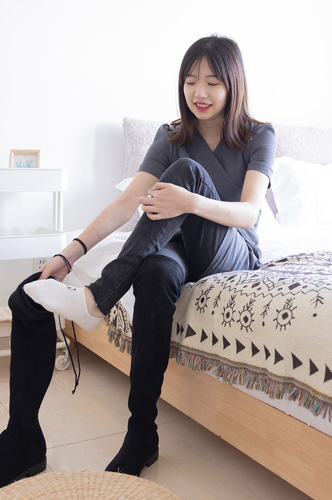 图片[4]-W074-长靴、短白棉袜-爱丝时刻