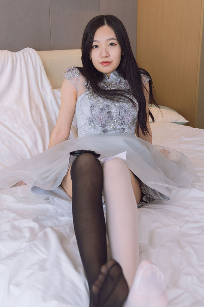 图片[2]-W157-高跟鞋、黑白丝大腿袜（脚尖加固款）-爱丝时刻